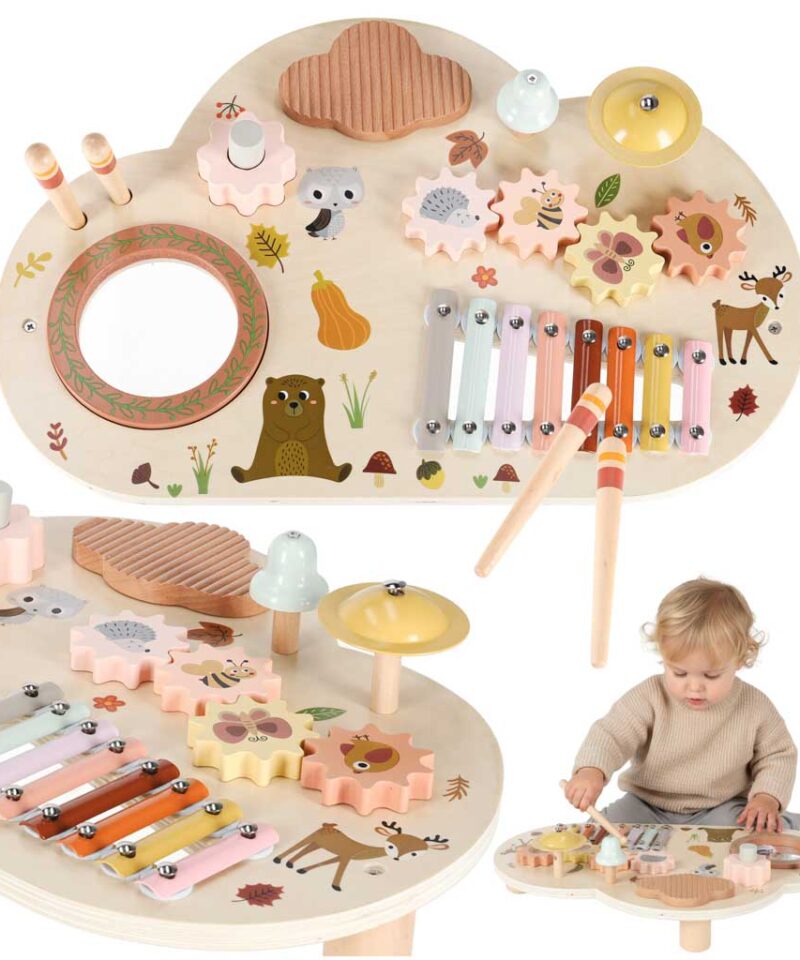 Laste puidust muusikalaud mängimiseks