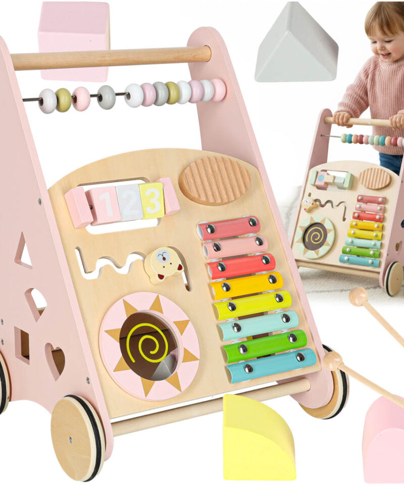 Puidust käimistugi arvelauaga lapsele