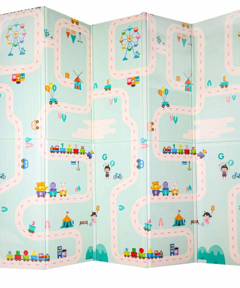 Laste vahtmatt helesinistes toonides