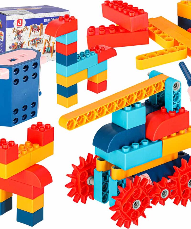 Interaktiivsed ehitusklotsid mootoriga komplekt