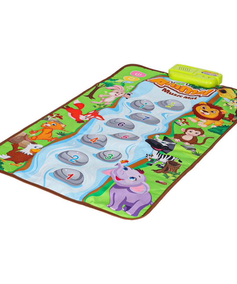 Muusikaline mängumatt värviliste elementidega