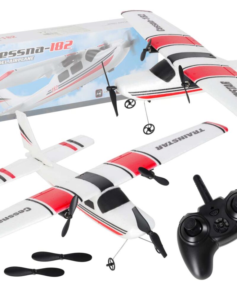 Kaugjuhitav akrobaatiline liugur lendamas