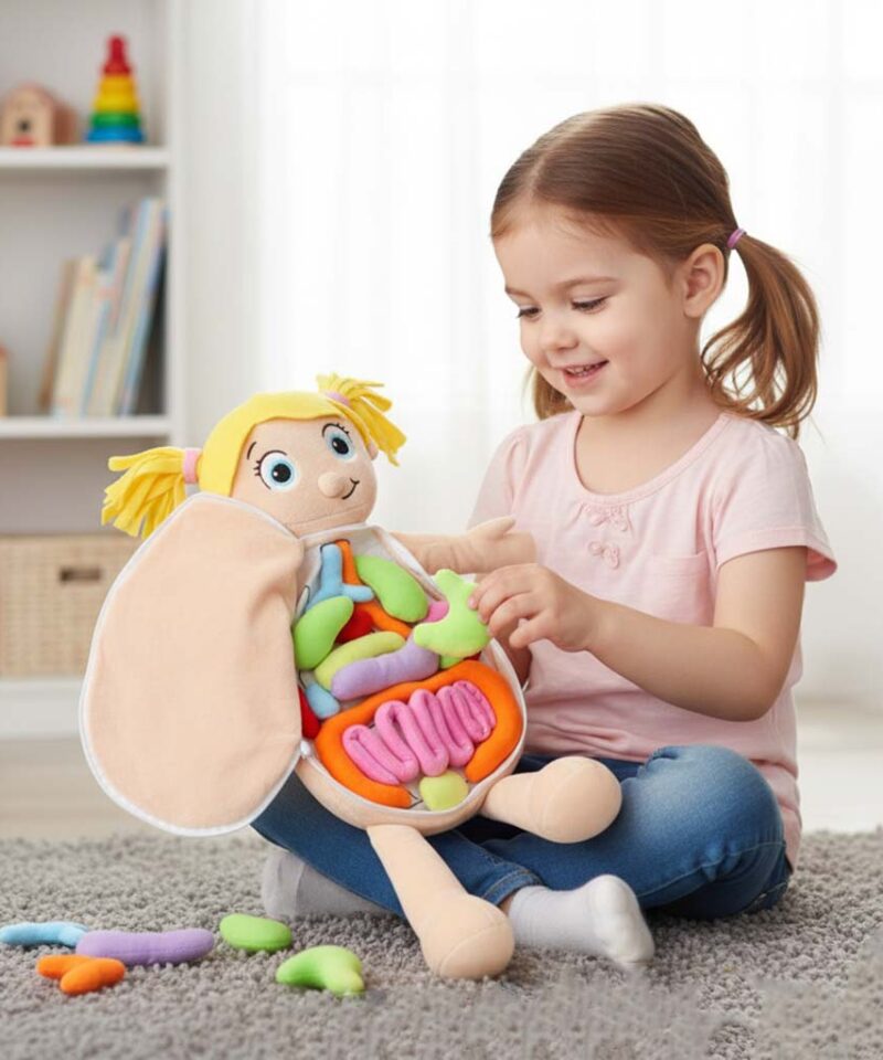 Realistlik inimkeha mudel lastele