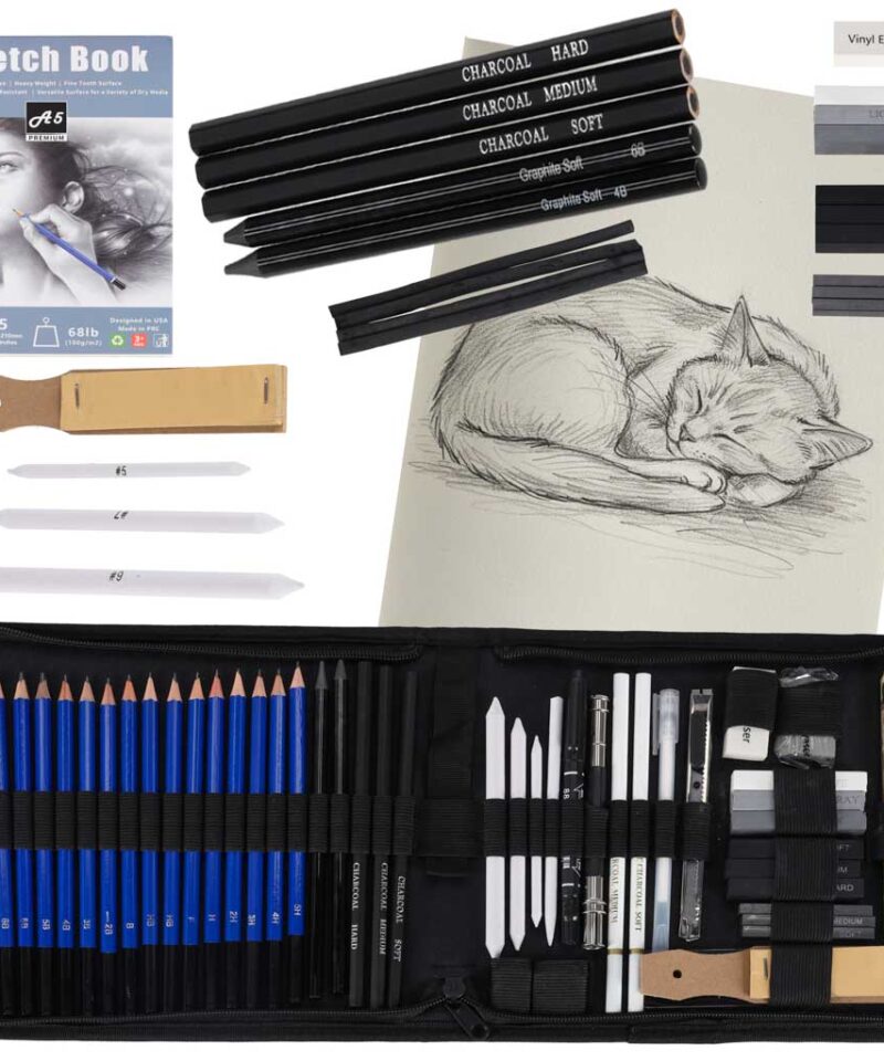 Mitmekülgne joonistuskomplekt 54 osaga