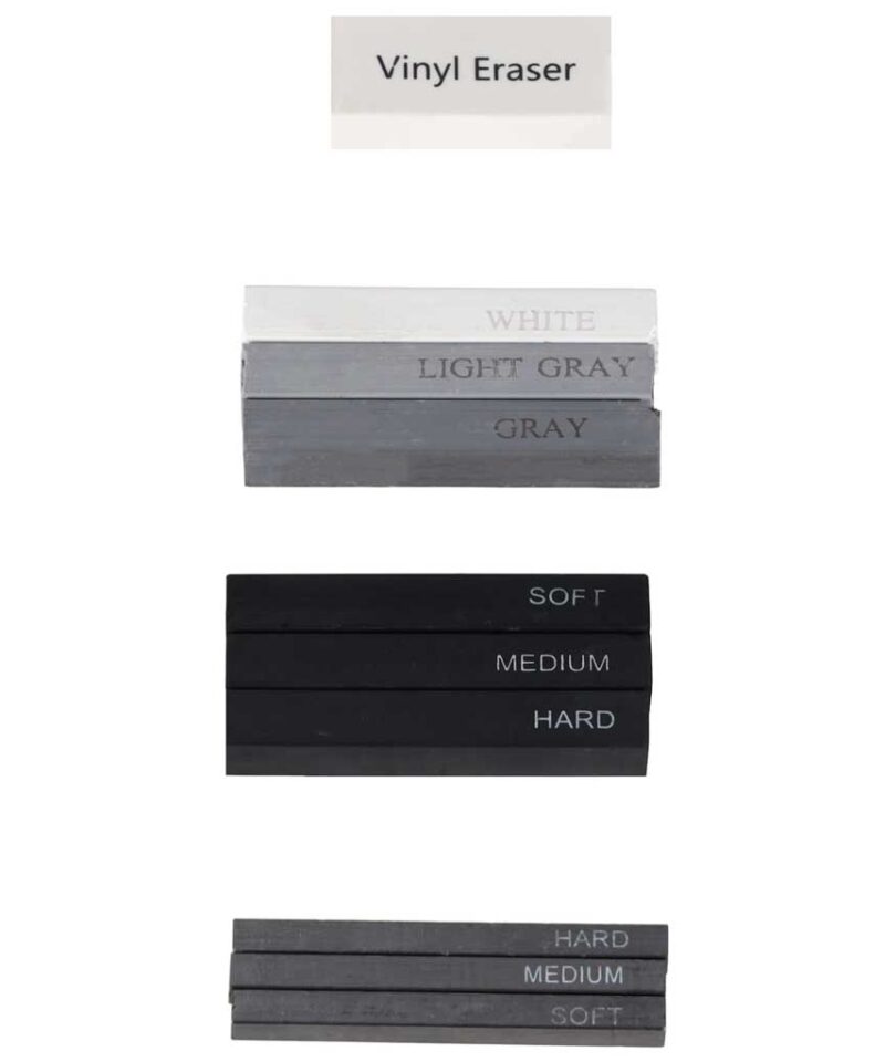 Erineva kõvadusega pliiatsid