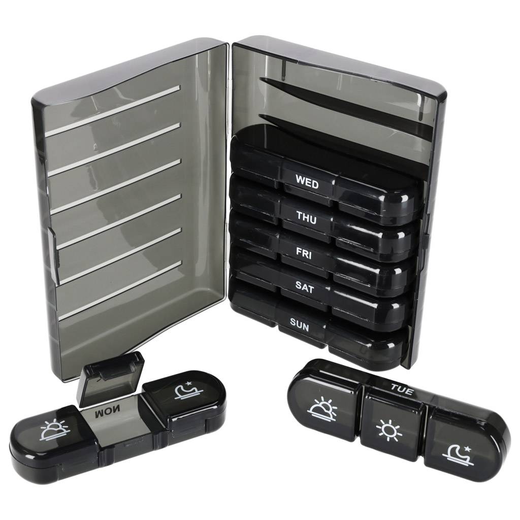 Ravimite korraldaja niiskuskindlast materjalist