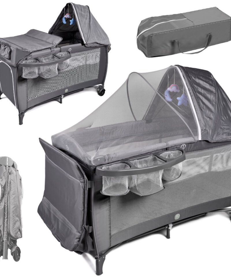 Kokkupandav beebivoodi koos mähkimislauaga