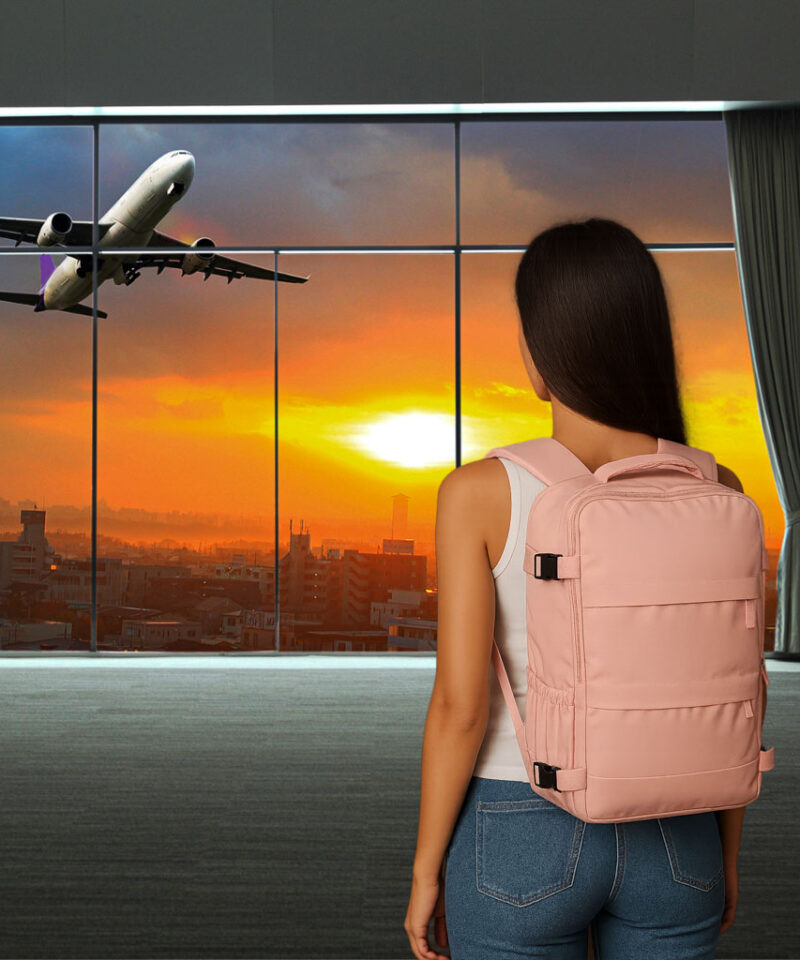 Stiilne roosa reisikott