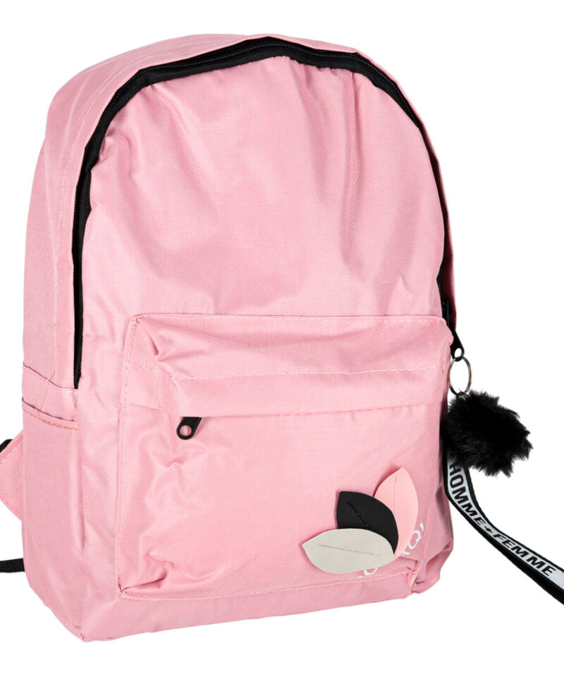 Kerge ja mahukas roosa koolikott