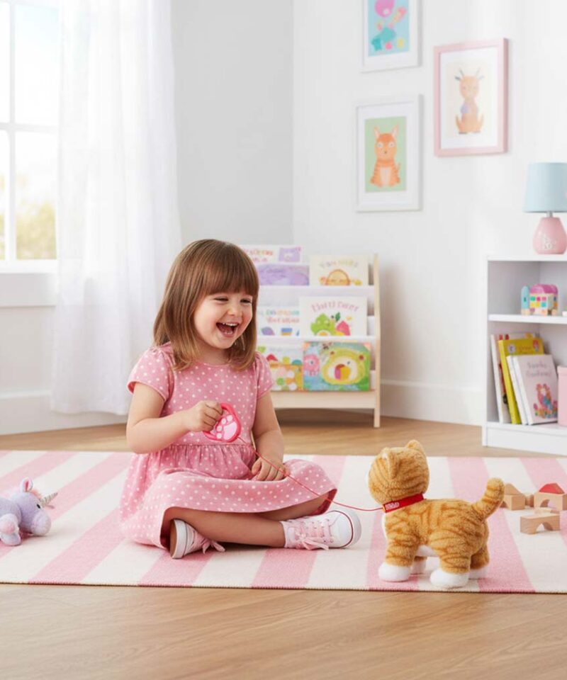 Mängukass, mis liigub ja reageerib