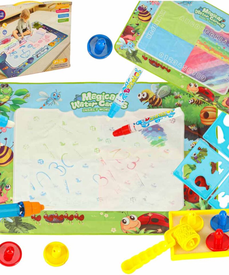 Laste veemalimise matt ja tarvikud