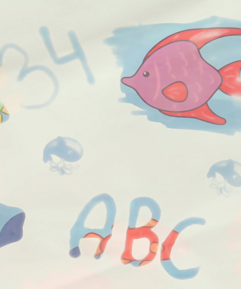 Lastele sobiv veemarkeritega matt