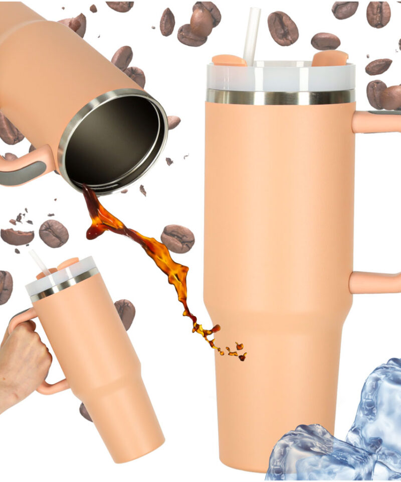 Suur termokruus käepidemega roosas toonis