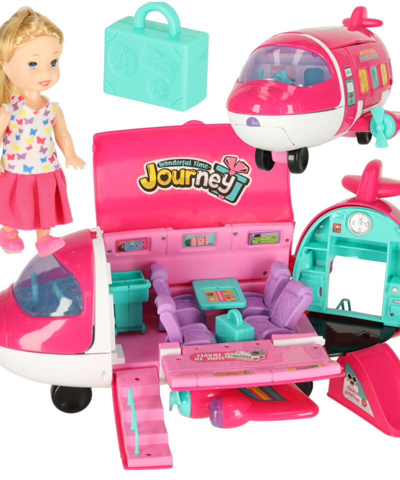 Lennukikomplekt nukuga ja aksessuaaridega