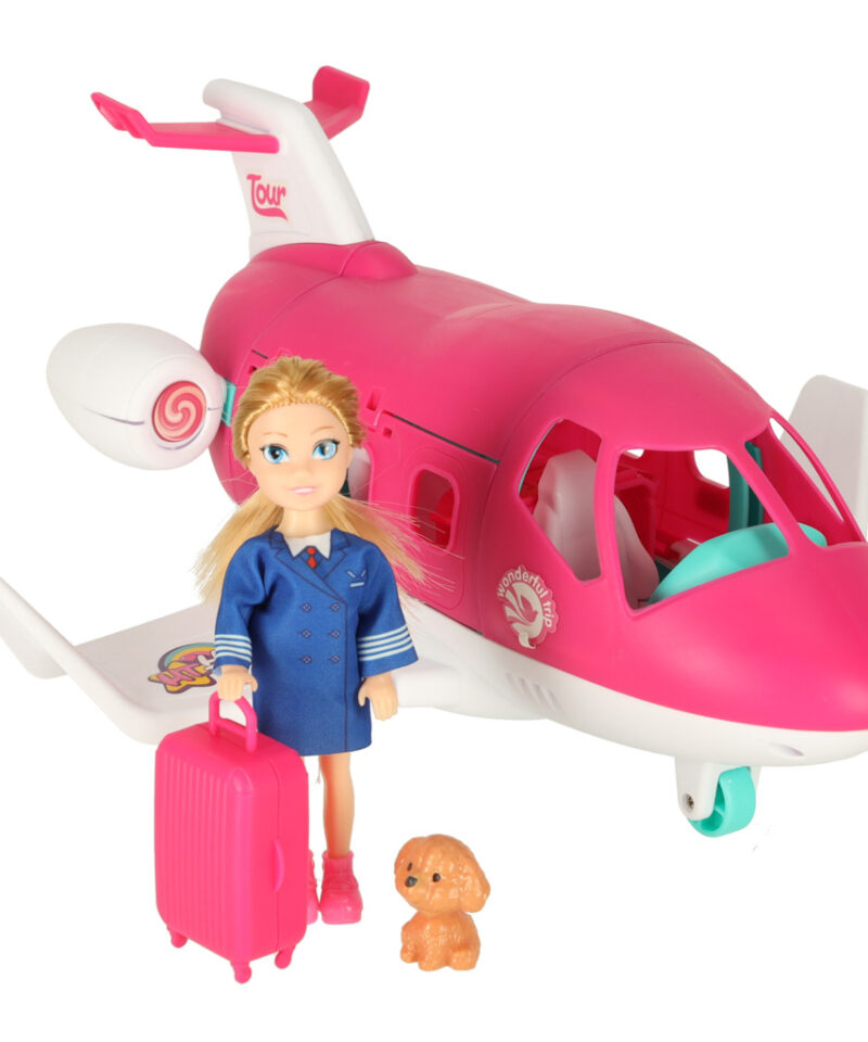 Mängulennuk koos nuku ja aksessuaaridega