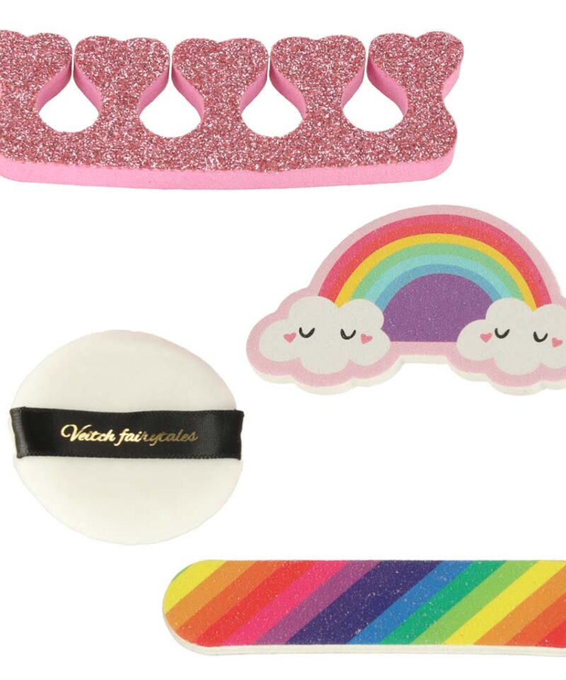 Laste meigikomplekt, mida on lihtne veega maha pesta