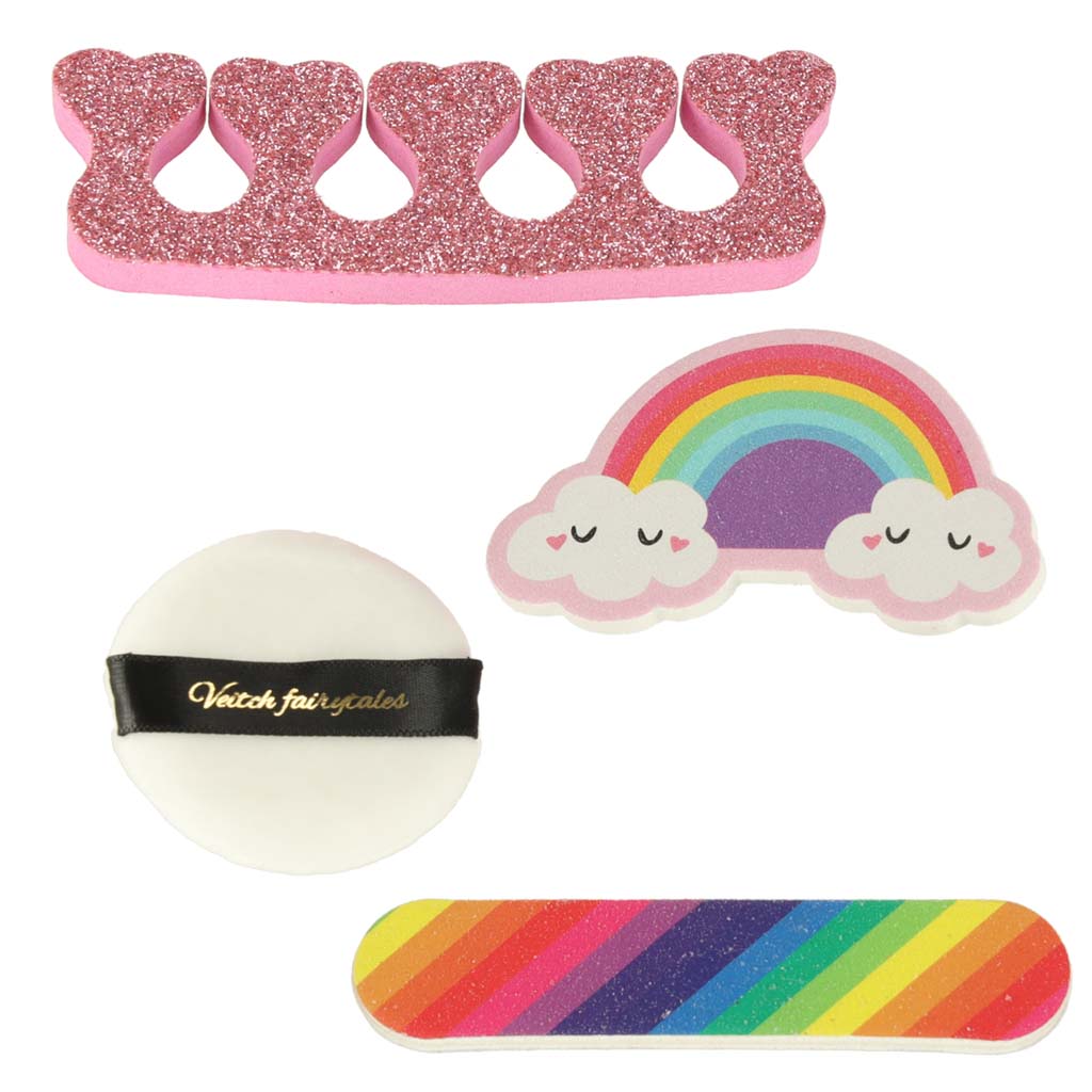 Laste meigikomplekt, mida on lihtne veega maha pesta