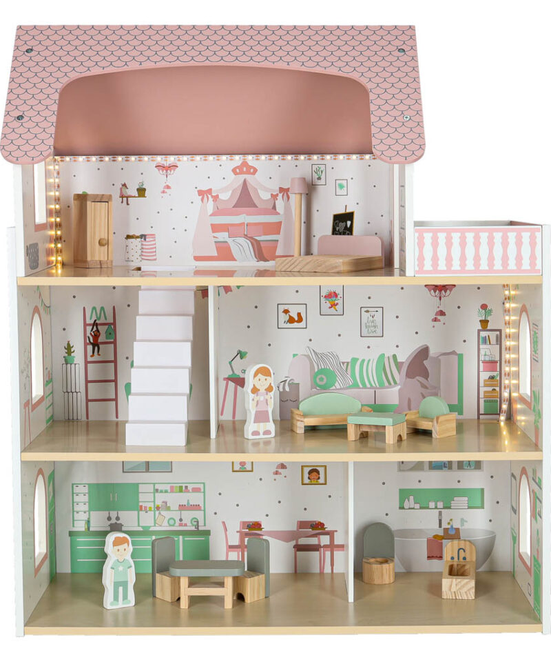 LED-valgustusega nukumaja