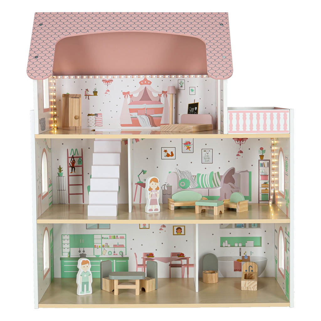 LED-valgustusega nukumaja