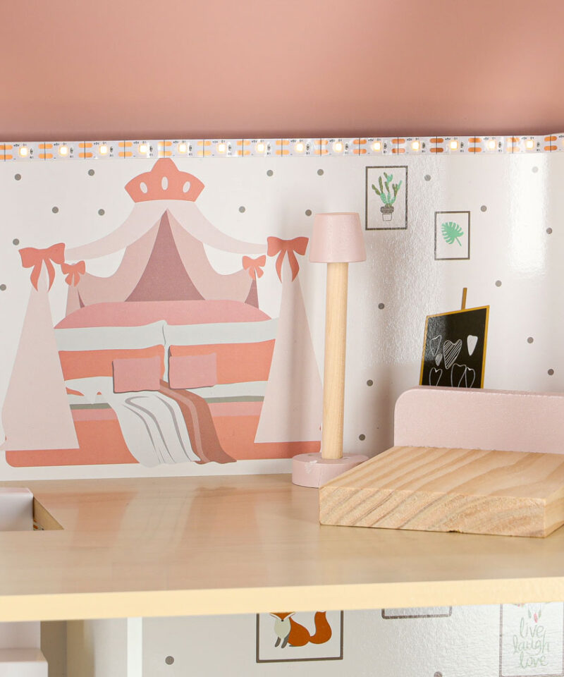 Kvaliteetne nukumaja LED-valgustusega