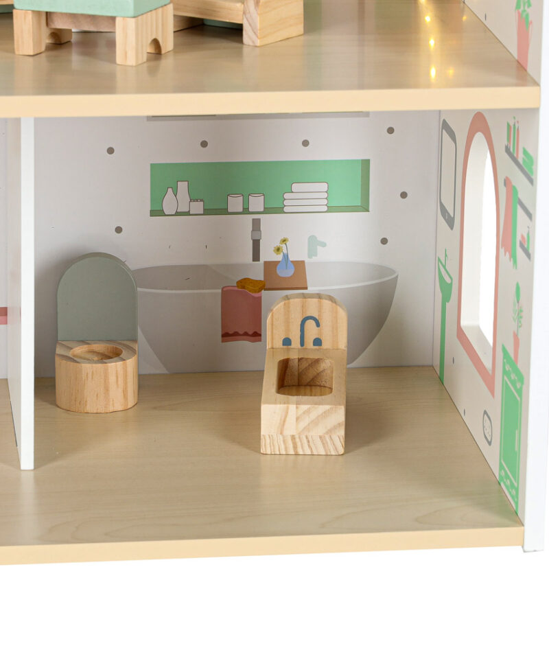 Kvaliteetne nukumaja LED-valgustusega