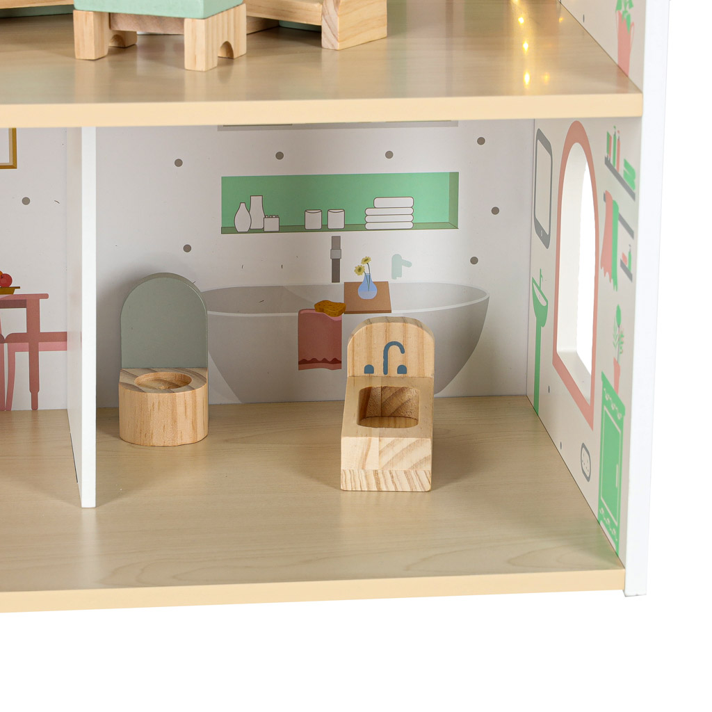 Kvaliteetne nukumaja LED-valgustusega