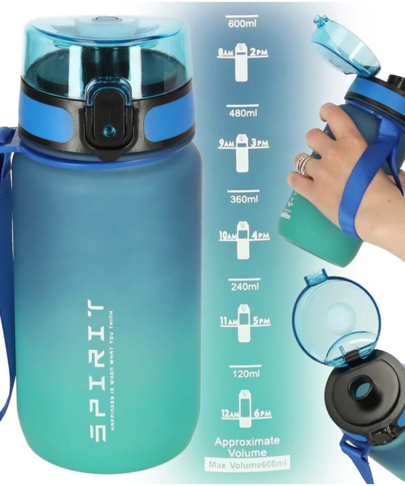 Veepudel spordiks 600 ml sinine