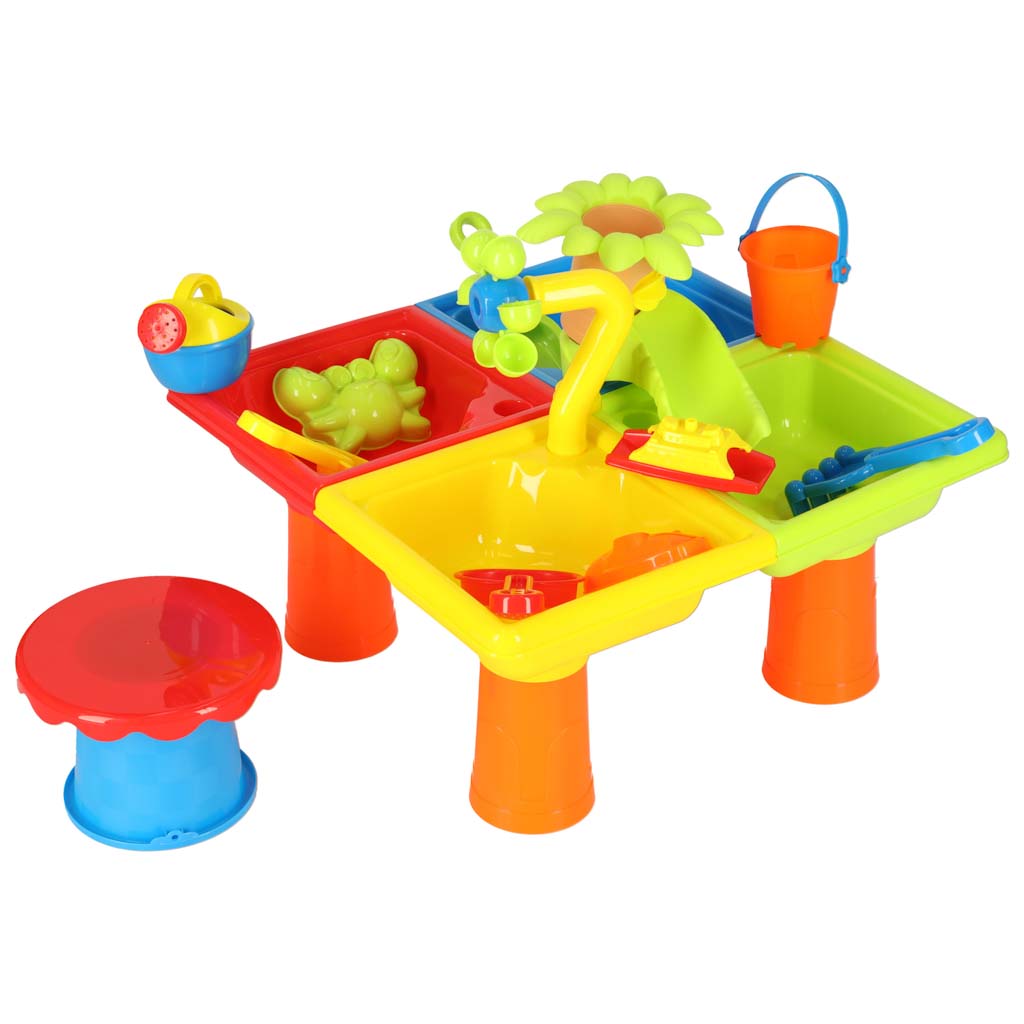Laste veemängulaud koos aksessuaaridega