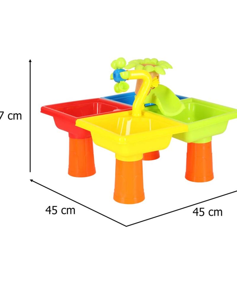 Laste veemängulaud koos aksessuaaridega