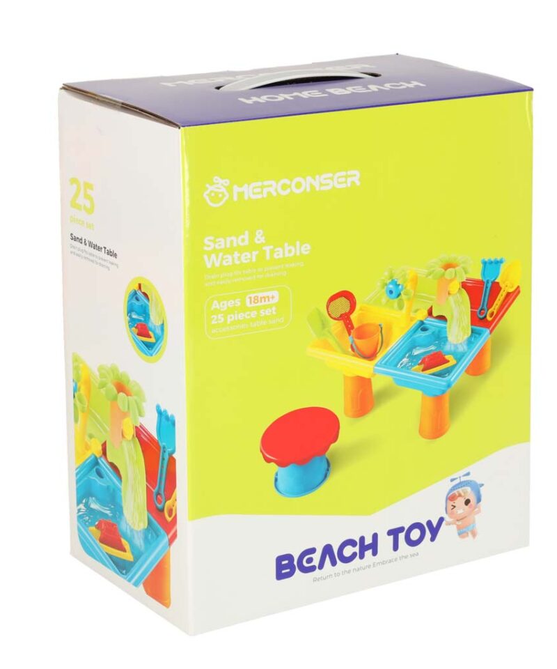 Laste veemängulaud koos aksessuaaridega