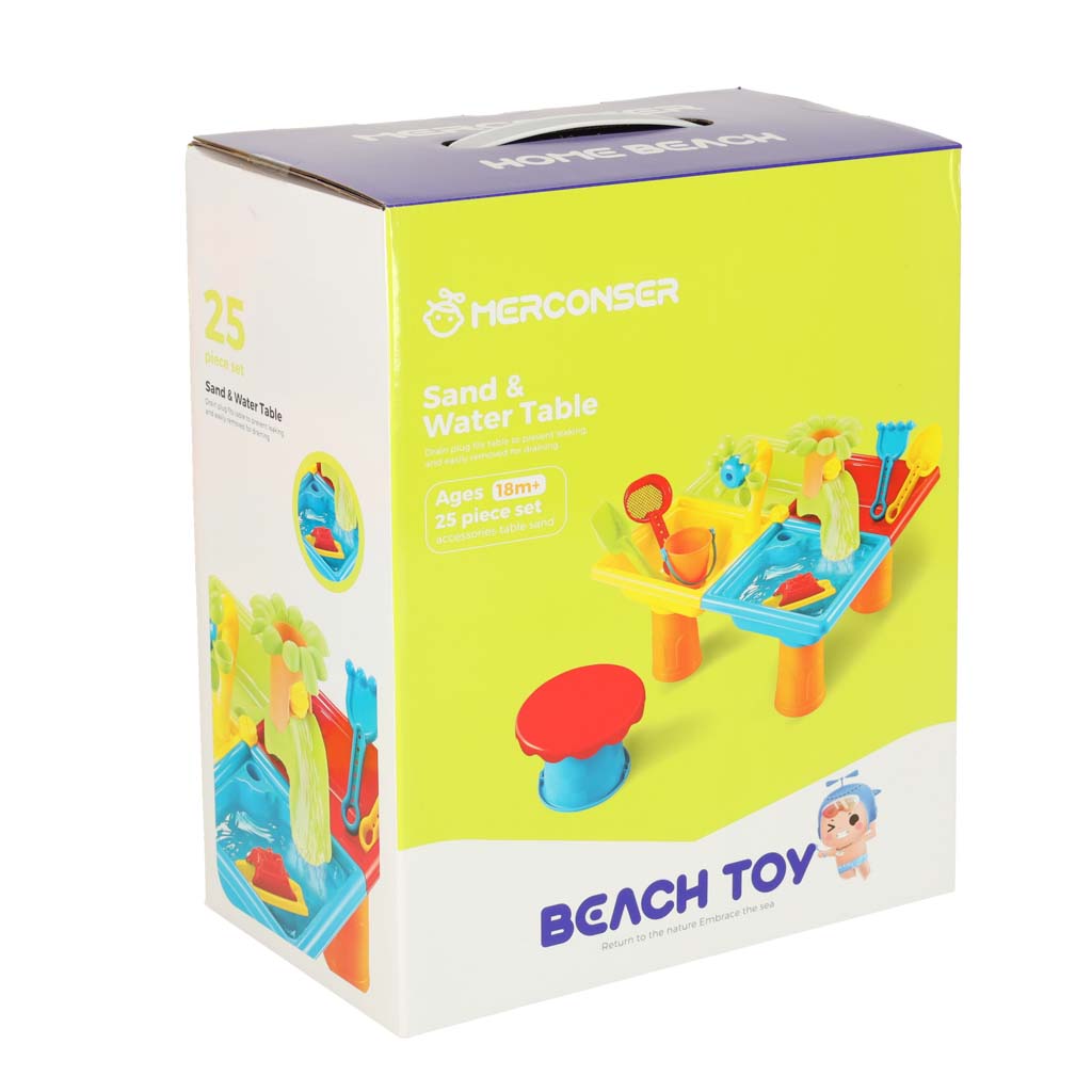 Laste veemängulaud koos aksessuaaridega