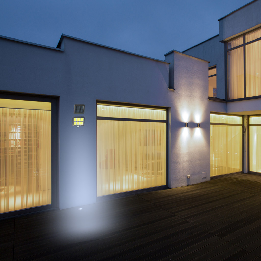 Päikesepaneeliga LED liikumisanduriga lamp - Image 12