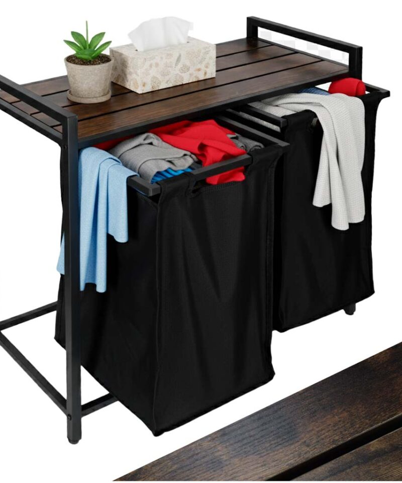 Stiilne pesukorv loft-stiilis