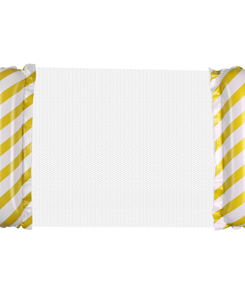 Täispuhutav kollane madrats veemõnude jaoks