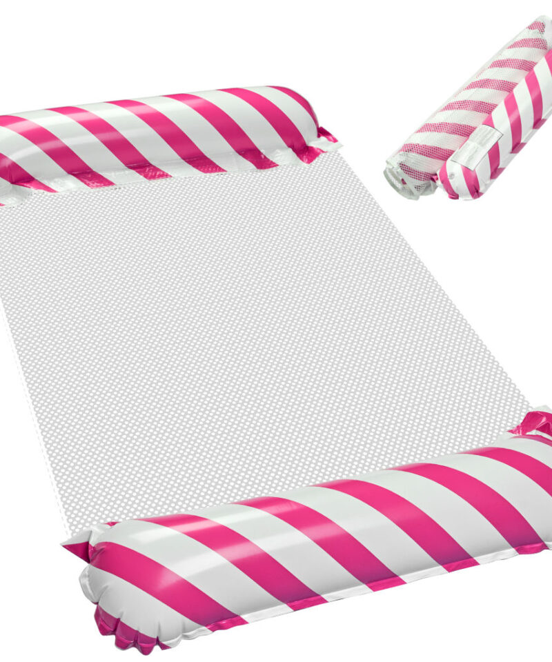 Roosa veemadrats rannas