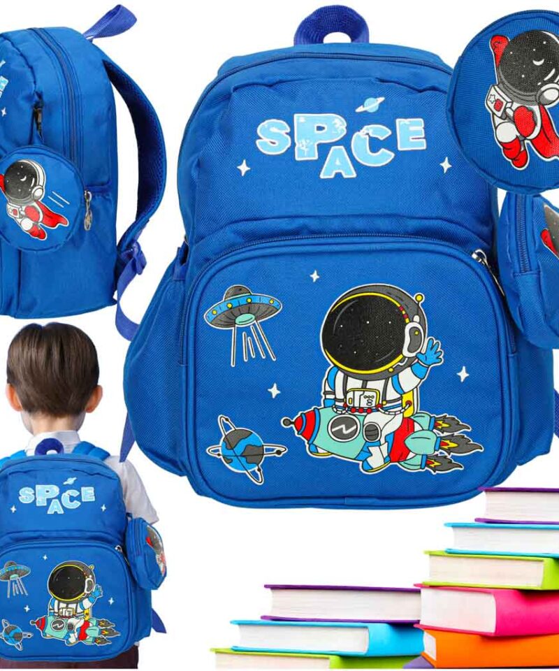 Laste seljakott kosmoseteemaga