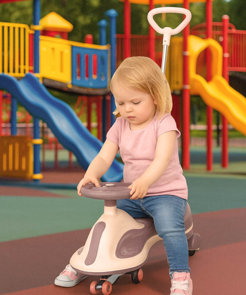 Laste tõukeratas ergonoomilise disainiga