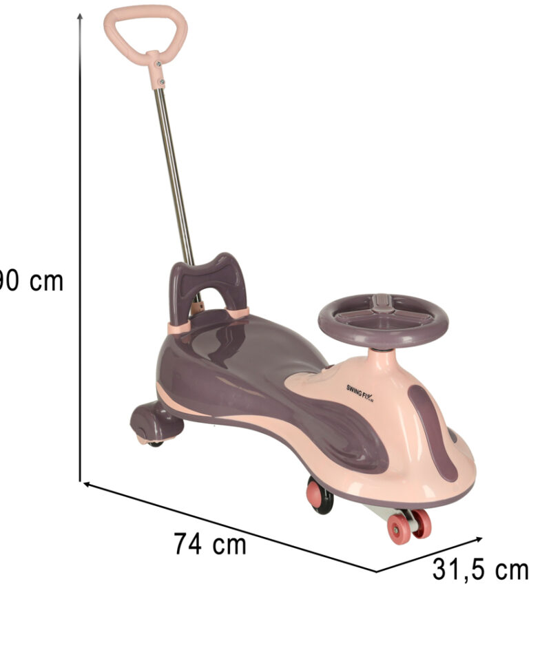 Laste tõukeratas ergonoomilise disainiga