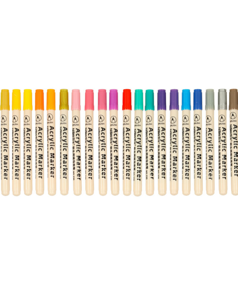 Akrüülmarkerid 24 erksa värviga