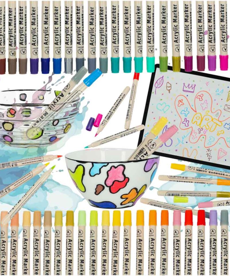 Veekindlad akrüülmarkerid loovuseks klaasile