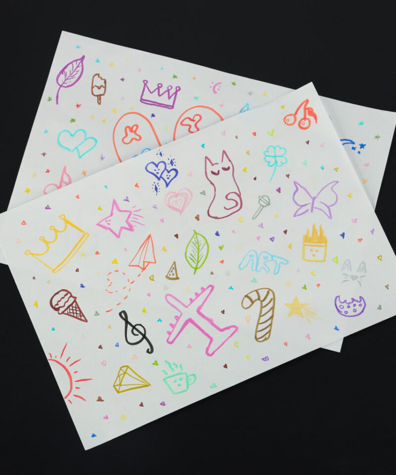 Loovuse arendamine veekindlate markeritega