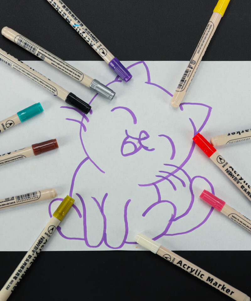 Detailne joonistamine akrüülmarkeritega