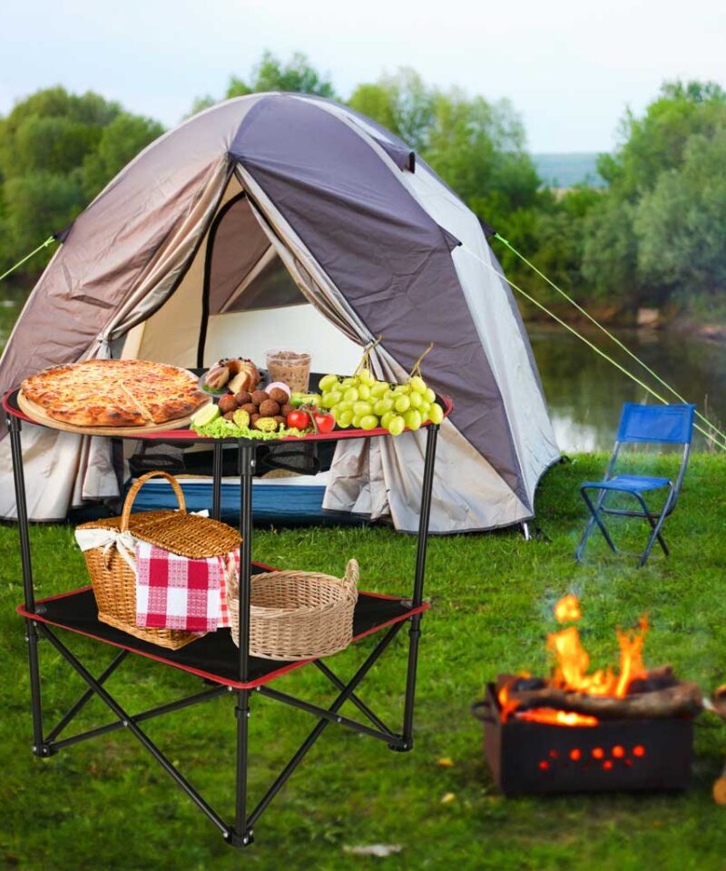 Mugav turismilaud transportkotiga