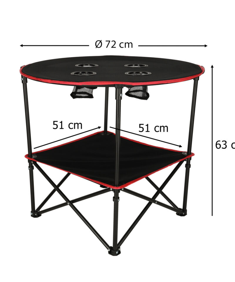 Mugav turismilaud transportkotiga