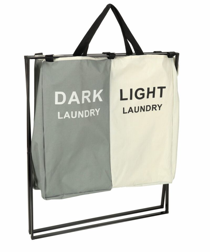 Modernse disainiga kahekambriline pesukorv