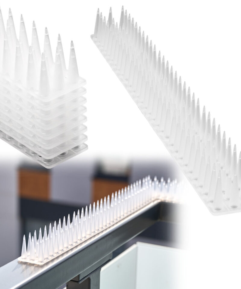 Plastikust linnupeletuspiigid rõdul