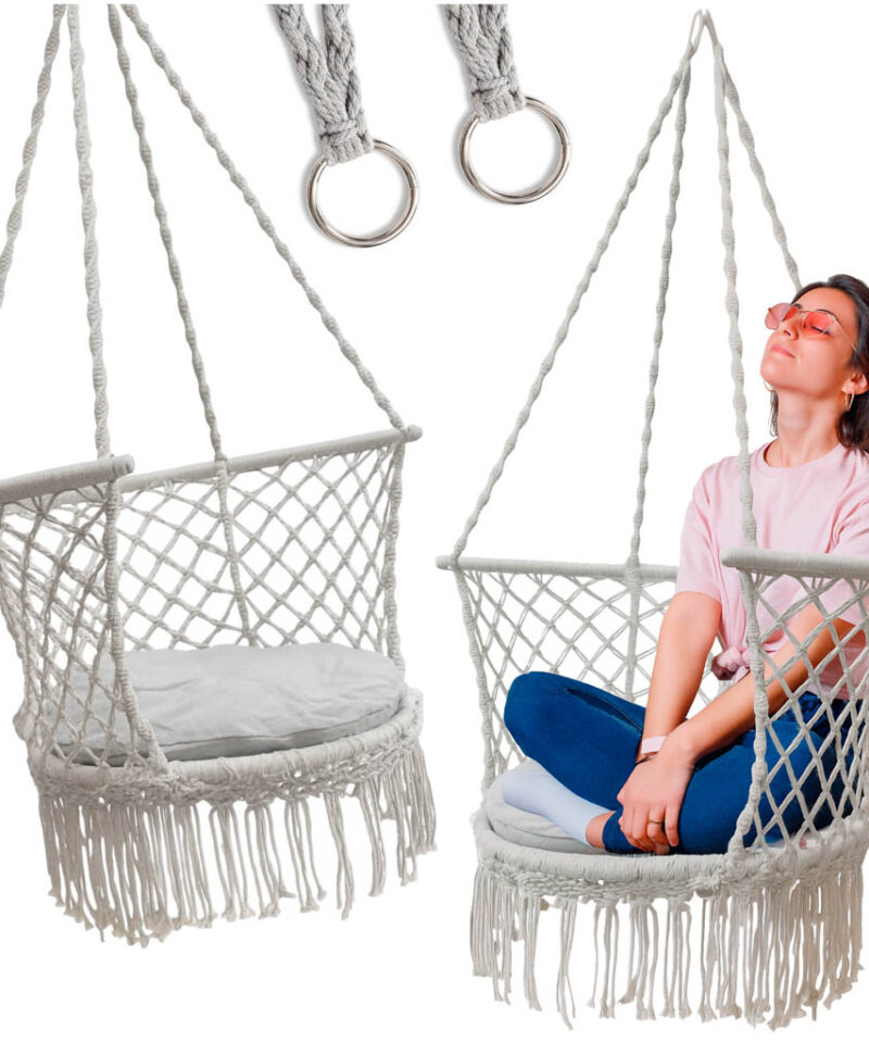 Pesakujuline aias kiik hallis toonis