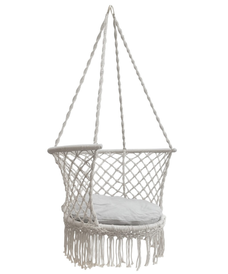 Boho stiilis hall kiik aeda