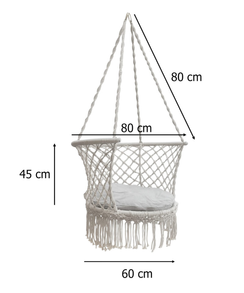 Stiilne kiik pehme padjaga