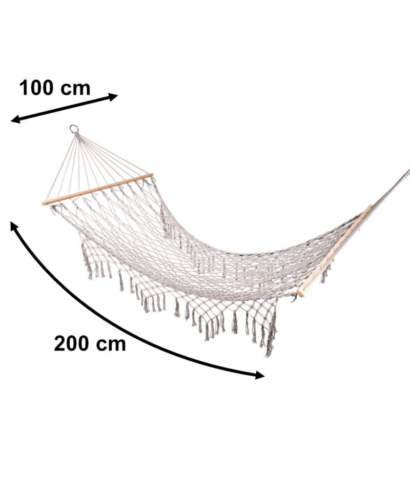 Boho stiilis võrkkiik narmastega